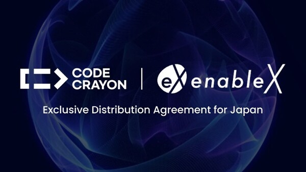 코드크레용, enableX와 협력해 일본 지역 독점 총판 계약 - 뉴스 썸네일 이미지