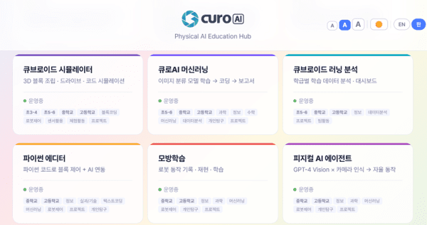 큐브로이드, 12개 웹 플랫폼 통합 '허브' 공개... 2026 AI 중점학교·지능... - 뉴스 썸네일 이미지